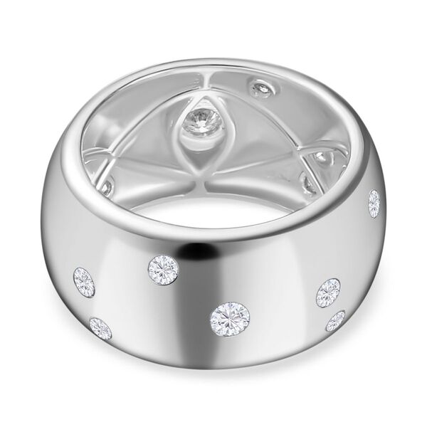 Moissanit Ring, 925 Silber rhodiniert image number 6