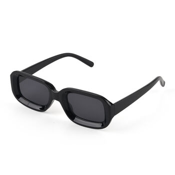 LA MAREY Sonnenbrille mit UV400 Schutz, polarisierte TAC-Gl&auml;ser, PC-Rahmen, 15 x 15 cm, Schwarz