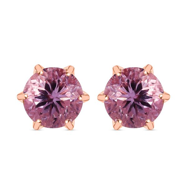 Rose De France Amethyst und Zirkon Ohrringe - 8,70 ct.