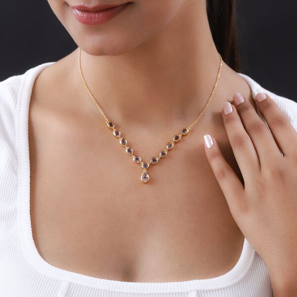 Rose De France Amethyst Halskette, 45 cm - 3,80 ct. image number 2