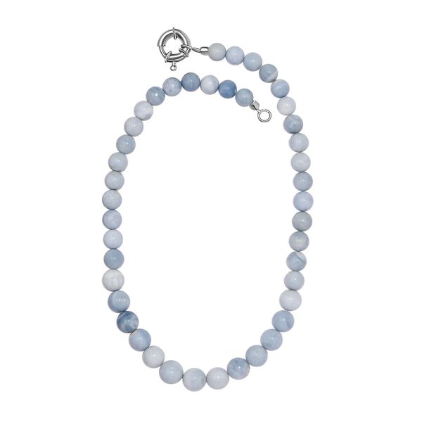 Blauer Opal Halskette ca. 50 cm Messing rhodiniert ca. 191.00 ct image number 4