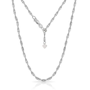 Doppellagige Y-Halskette Singapurkette, 925 Silber, ca. 60 cm ca. 2,52g