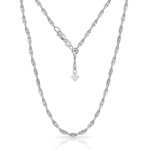 Doppellagige Y-Halskette Singapurkette, 925 Silber, ca. 60 cm ca. 2,52g