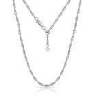 Doppellagige Y-Halskette Singapurkette, 925 Silber, ca. 60 cm ca. 2,52g