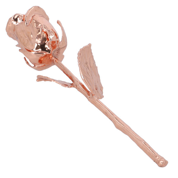 Rose mit Holzst&auml;nder, rosegold image number 2