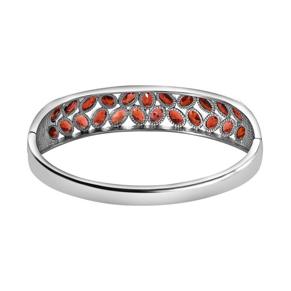 Mosambik Granat Armreif, ca. 19 cm, Edelstahl ca. 13.11 ct image number 5