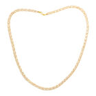 Italienische, toskanische Halskette mit kubischem Zirkonia, ca. 45 cm, 375 Gelbgold