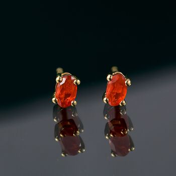 D'Joy AA mexikanische purpurrote Feueropal Ohrringe - 0,32 ct.