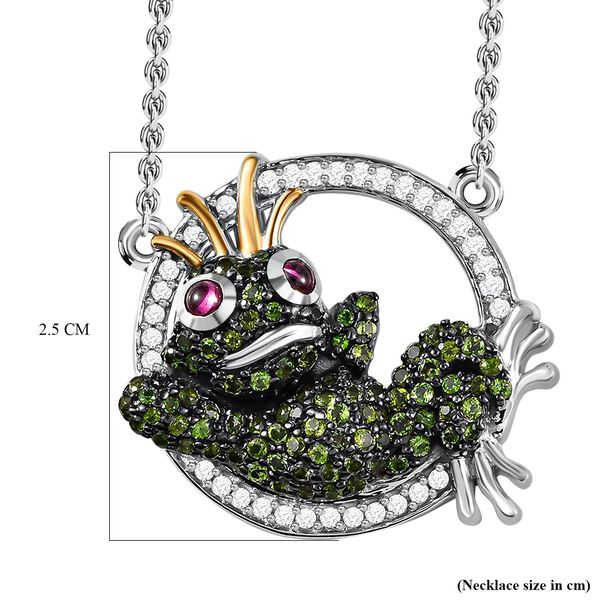 GP Italian Garden Kollektion - Rhodolith Granat, Chromdiopsid und Multi-Edelstein-Halskette, 45 cm - 2,14 ct. image number 7