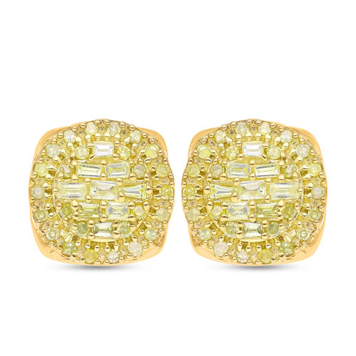 Natürliche, gelbe Diamant-Ohrstecker - 0,25 ct. image number 0
