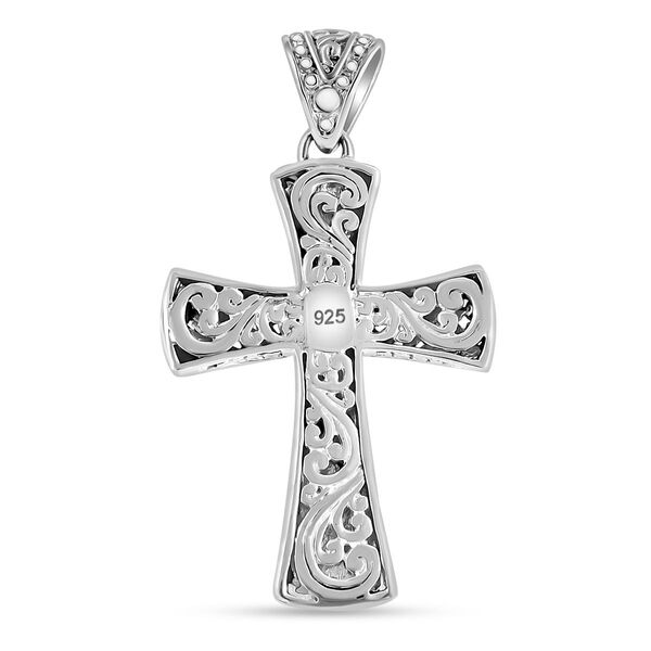 Royal Bali Kollektion - Kreuz Anhänger in 925 Silber image number 4