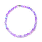Violette Mystic-Glas Halskette, ca. 50 cm lang, mit Magnetschloss