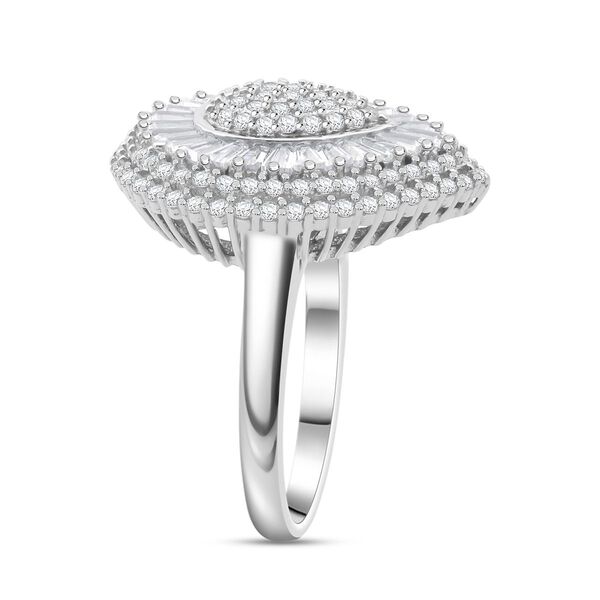 LUSTRO STELLA wei&szlig;er Zirkonia Doppel-Halo-Ring image number 4