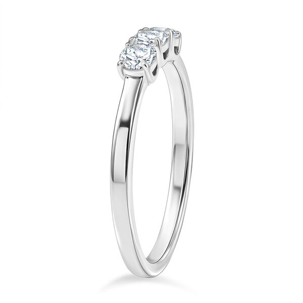 Moissanit Ring, 925 Silber platiniert - 0,71 ct. image number 4