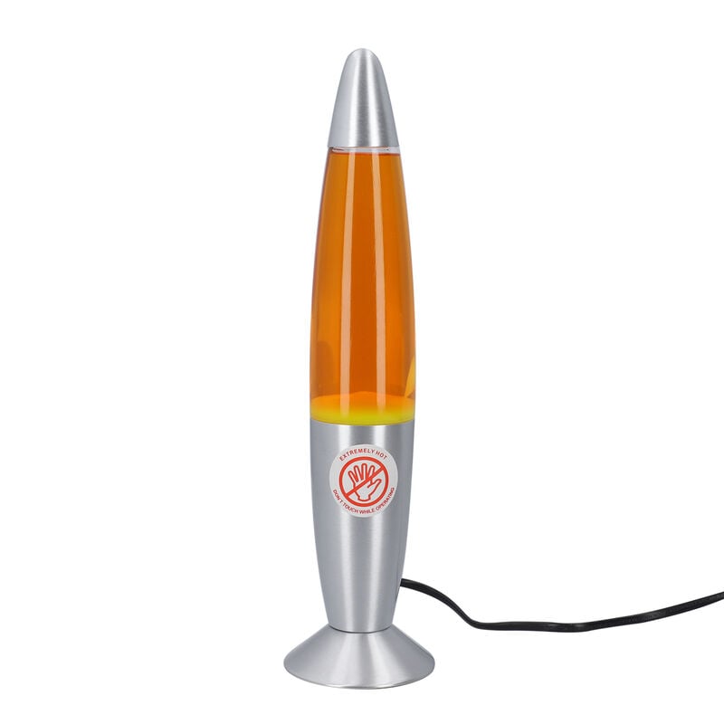 Homesmart - dekorative Lavalampe mit entspannendem Lichtspiel, Höhe 33,5 cm, Orange image number 0