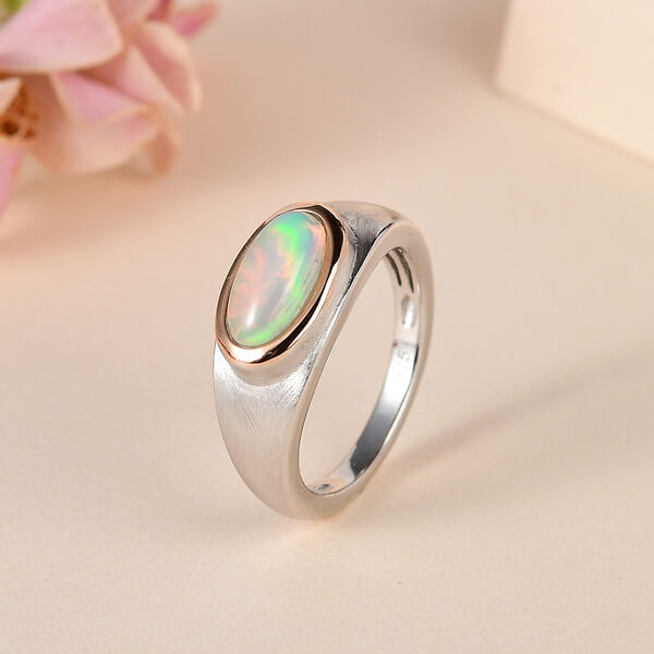 Nat&uuml;rlicher, &auml;thiopischer Welo Opal-Ring - 0,91 ct. image number 2