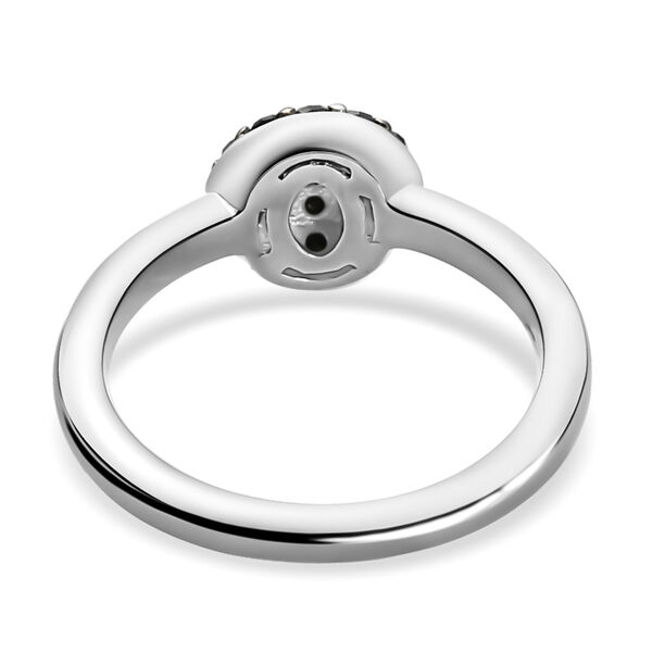Schwarzer Diamant-Ring, 925 Silber platiniert  ca. 0,33 ct image number 6