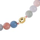 2er-Set- Mehrfarbige Beryll Perlen-Halskette 50cm und Ohrringe- 502,25 ct. image number 2