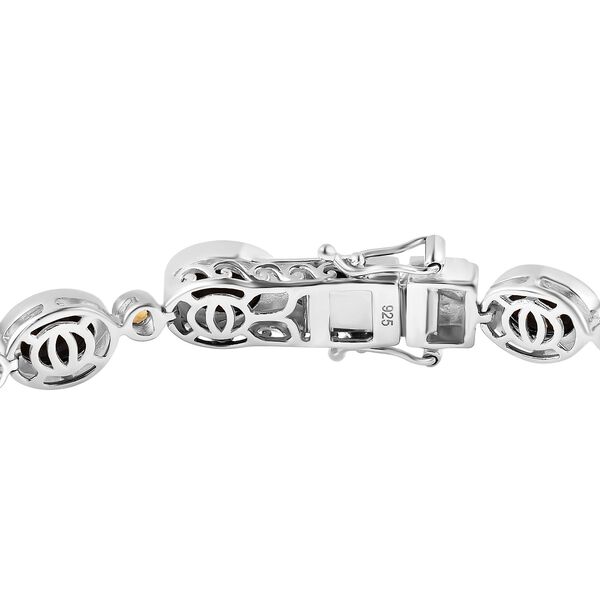 Boulder Opal Triplette, Mehrfarbig-Turmalin Armband ca. 20 cm 925 Silber rhodiniert ca. 15,12 ct. image number 4