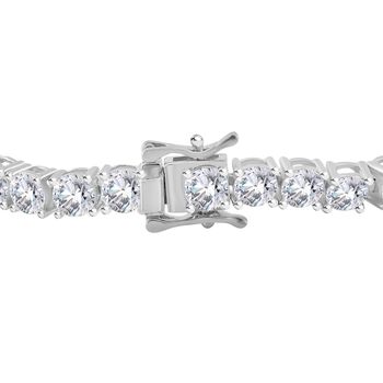 Moissanit Armband, 925 Silber rhodiniert