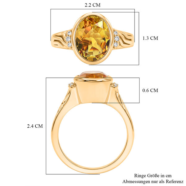 EverTrue Sphaleros Quarz und Zirkon Ring - 3,18 ct. image number 6