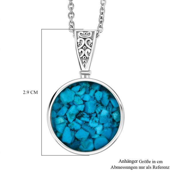 Sleeping Beauty Matrix Türkis Schmuckset ca. 10.00 ct image number 7