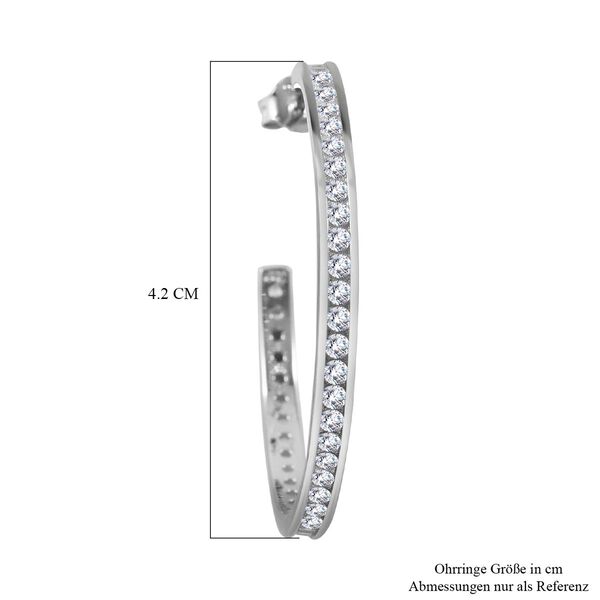 Wei&szlig;e Zirkonia-Ohrringe - 5,17 ct. image number 4