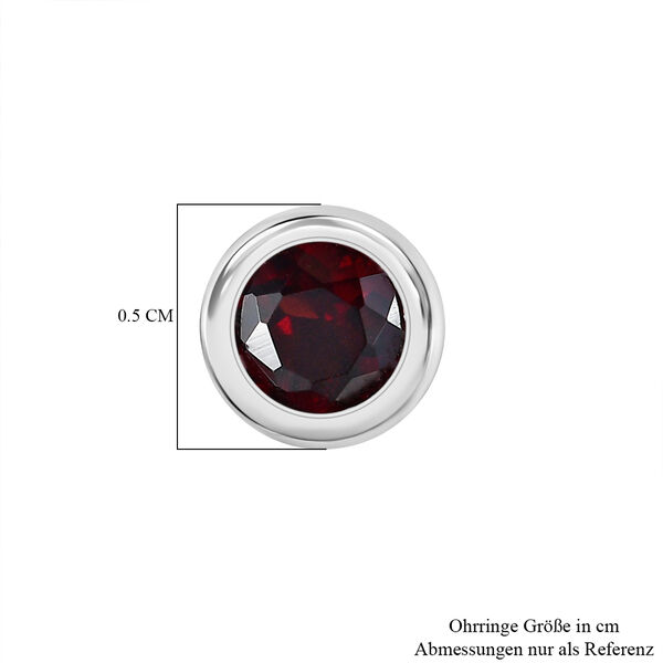 Mosambik Granat Ohrringe, 925 Silber rhodiniert - 0,70 ct. image number 5