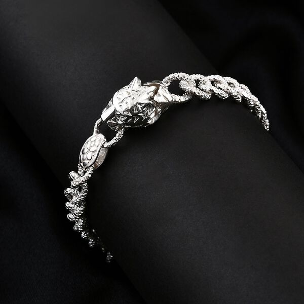 Royal Bali - Panther-Motiv-Armband, 925 Silber, ca. 19 cm ca. 25.39g image number 1