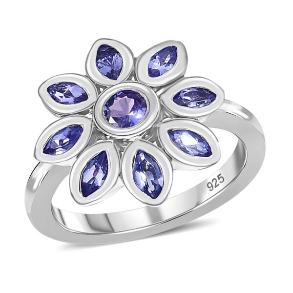 AA Tansanit Ring - 0,96 ct. image number 4