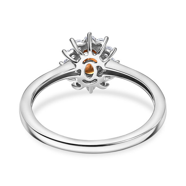 D'Joy Sonnenuntergang und wei&szlig;er Zirkon Ring - 0,98 ct. image number 5