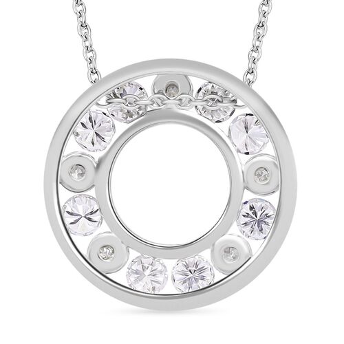 LUXURIANT DIAMOND- SGL zertifizierter VS EF Diamant Anhänger mit 50cm Kette, 925 Silber platiniert- 1 ct. image number 7