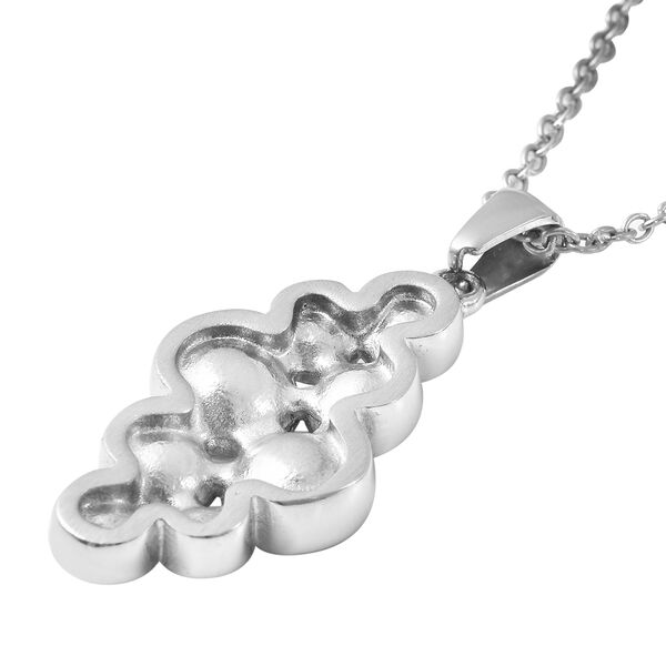 2er- Set, Wei&szlig;er Kristall-Ring und Anh&auml;nger mit Kette, 50 cm - 1,7 ct. image number 6