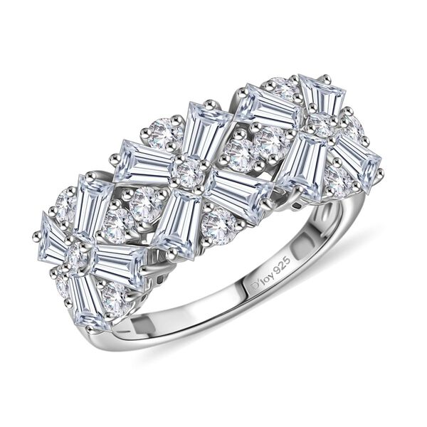 D'Joy Moissanit Ring 925 Silber rhodiniert (Größe 17.00) ca. 2,68 ct image number 4