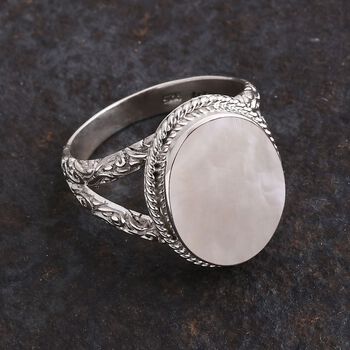 Royal Bali - D'Joy Perlmutt Ring 925 Silber (Gr&ouml;&szlig;e 17.00)