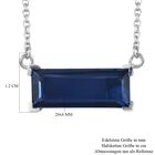 Ceylonfarbene Quarz-Halskette, 45cm, 925 Silber platiniert - 8,70 ct.  image number 5