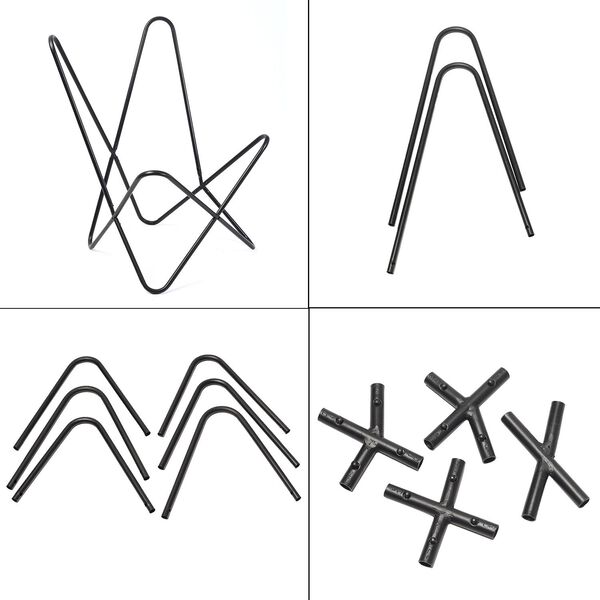 Zusammenklappbarer Butterfly-Sessel aus Echtleder, 92cm, Hellbraun image number 9