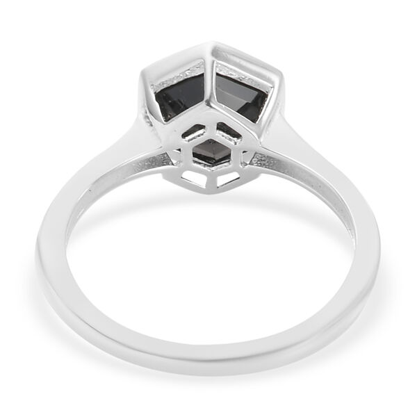 Schwarzer Spinell Ring, 925 Silber  ca. 1,93 ct image number 6