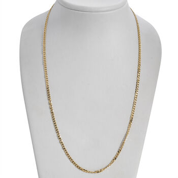 Panzerkette 56 cm in 925 Silber vergoldet