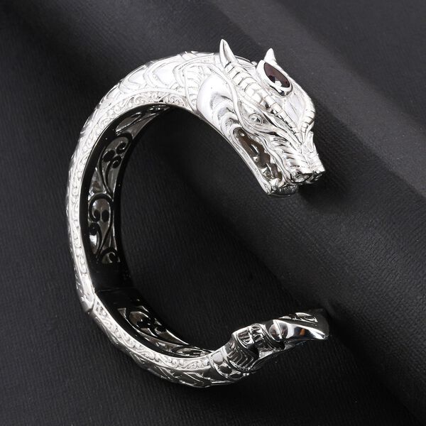 Royal Bali Kollektion - Roter Granat-Drachen-Armreif - 1,70 ct. image number 2