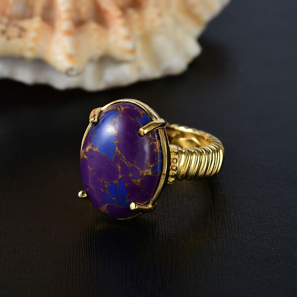 Lila Türkis Ring - 11,53 ct. image number 2