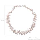 Weiße Keshi Perlen Halskette, ca. 180,00 ct. image number 4