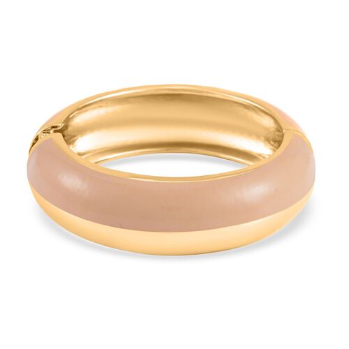 Emaillierter Armreif, Elegantes Design, 19 cm, ca. 64g, grau image number 0