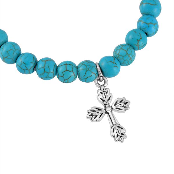 Blauer Howlit Schmuckset  Legierung ca. 225.00 ct image number 6