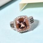 AAA Marropino Morganit und natürlicher Champagner Diamant-Ring, 585 Roségold  ca. 8,31 ct image number 1
