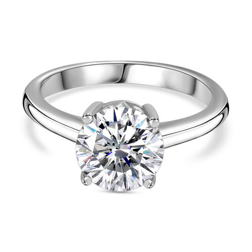 Moissanit Ring, 925 Silber rhodiniert - 1,73 ct. image number 0
