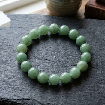 Gr&uuml;ner Aventurin Armband Flexibel, ca. 215.00 ct