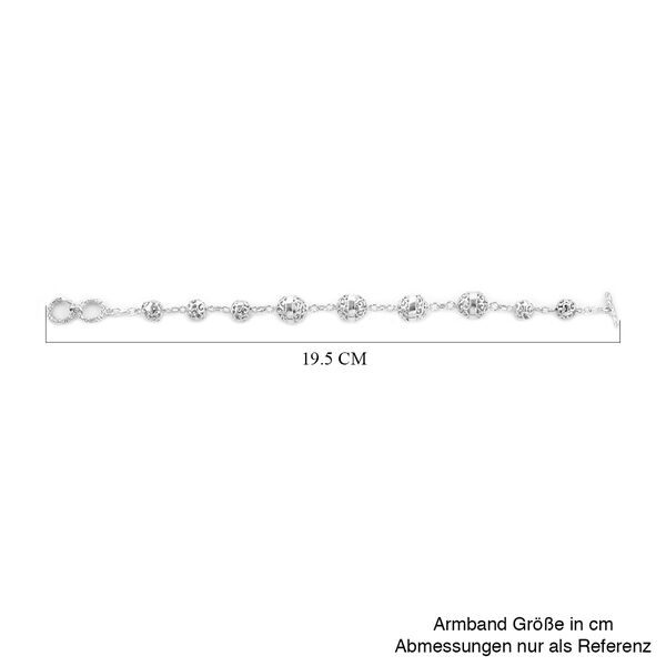 Royal Bali Kollektion- Kugel Perlen-Armband in Silber, 14,06g image number 5