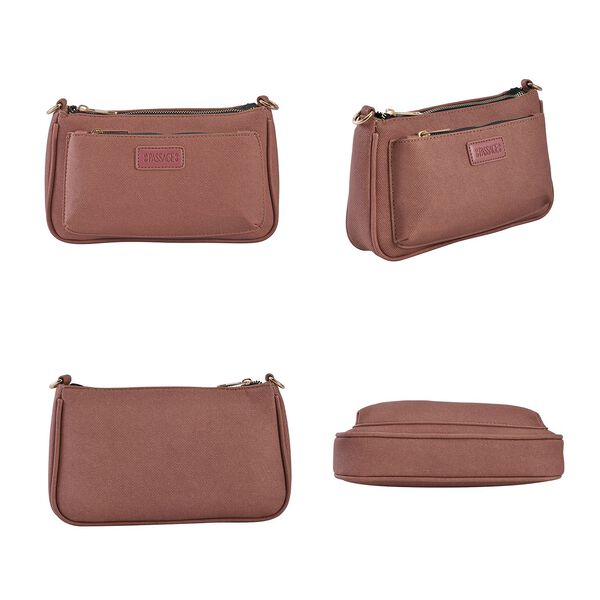 Passage - Crossbody Tasche aus Kunstleder, Braun image number 4