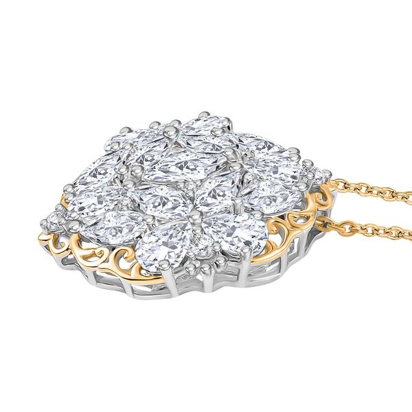 J Francis gefertigt mit SWAROVSKI- Swarovski Zirkonia Anhänger mit 45cm Kette image number 5